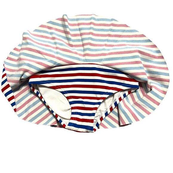 Hanna Andersson Sz 90 (3Y) Patriotic Striped Skirted Ruffle Tankini - Picture 5 of 11